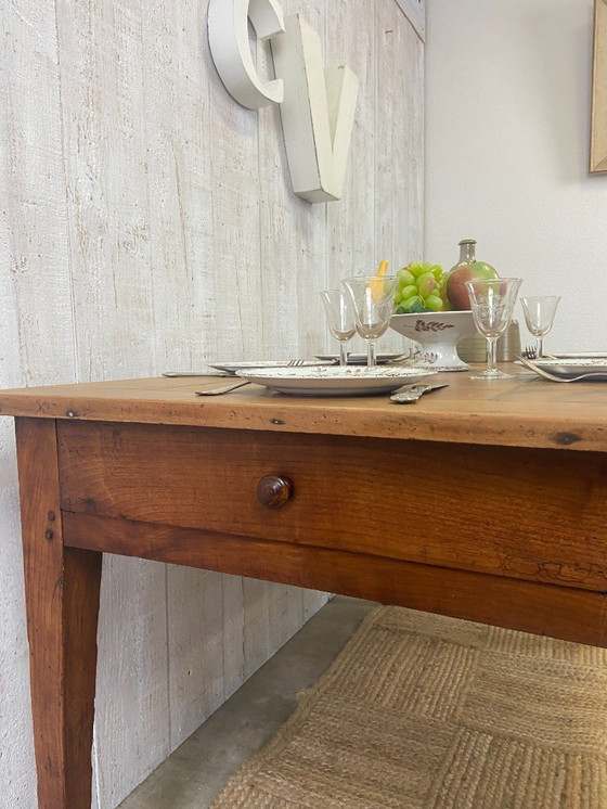 Image 1 of Antique farmhouse table 133x76cm