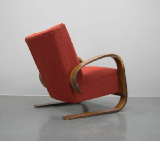 Image 1 of Rare fauteuil de style Alvar Alto par Navratil, années 1930, étiqueté