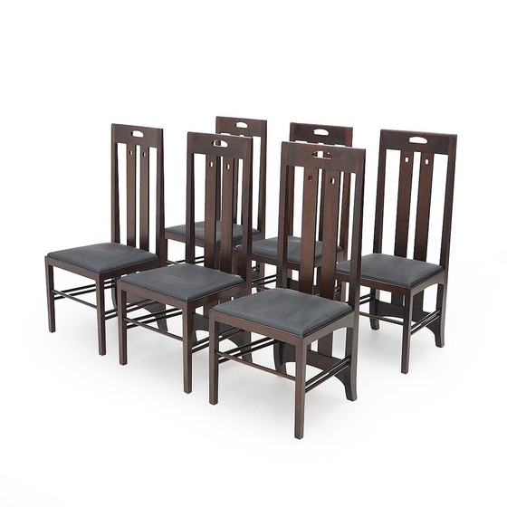 Image 1 of 6 ‘Ingram’ Chairs by Charles Rennie Mackintosh for Cassina, 1980s