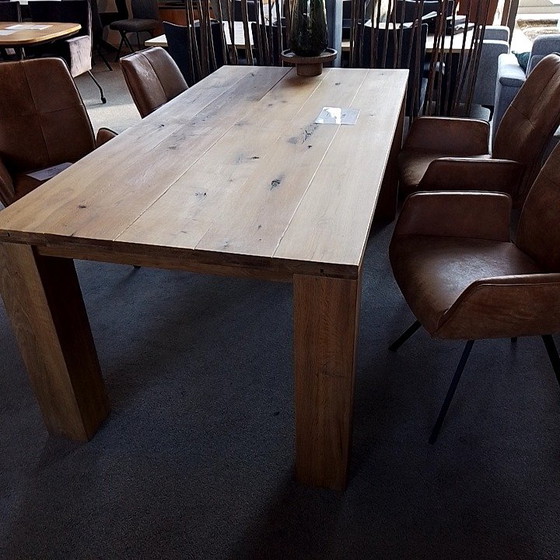 Image 1 of Private Label Steamed Oak Dining Table - 200x100