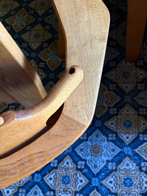 4 authentieke vintage stoelen, Eetkamerstoelen, Hout, Bruin (foto 4 van 8)