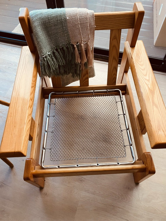 Vintage design furniture - original 70s armchair, Wood, Brown (photo 4 of 5)