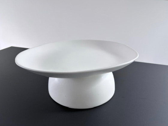 Ciotola Design Bianca su Piedistallo – Forma Organica – Ciotole, Ceramic (photo 2 of 13)