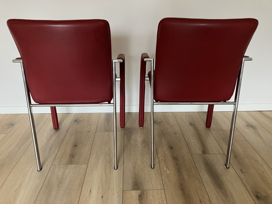 Leolux Cimaronne Dining chairs – Leather, Chrome (photo 4 of 6)