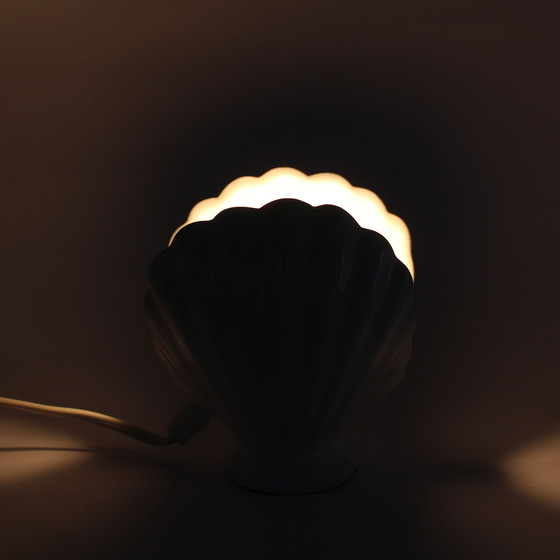 Image 1 of Rare Vintage Ceramic Shell Table Lamp