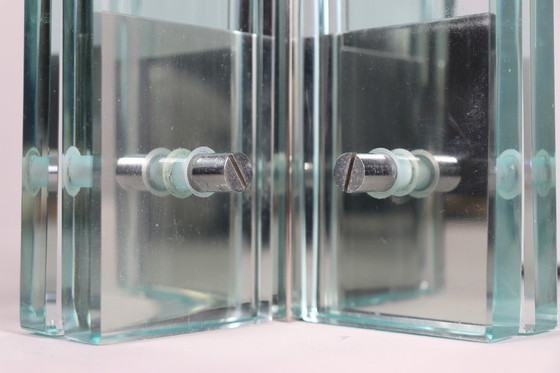 Image 1 of Set van 2 tafellampen/glasobjecten van Giorgio Reggiori voor Gallotti & Radice, jaren 1960, Italië