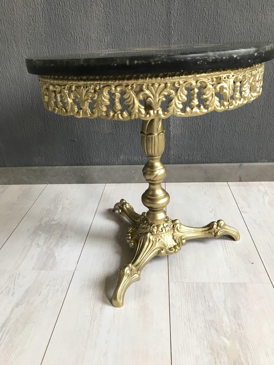 Image 1 of Vintage Onyx Side Table