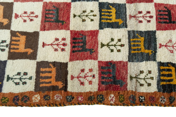 Image 1 of Tapis nomade noué à la main 155 x 76 cm