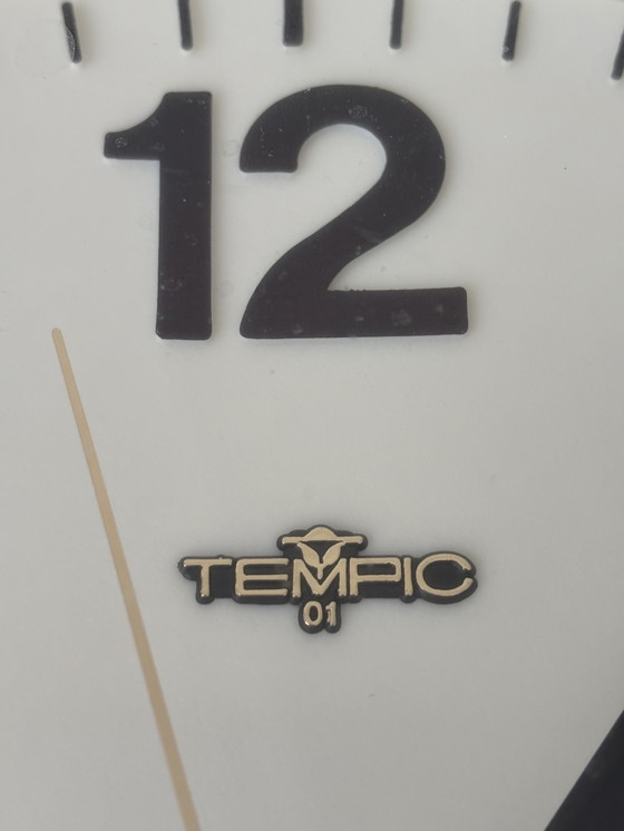 Image 1 of Grote vintage wall clock-retro klok merk Tempic