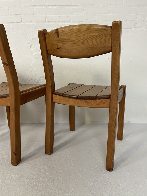 Image 1 of Chaises de salle à manger en pin, style vintage danois, Rainer Daumiller