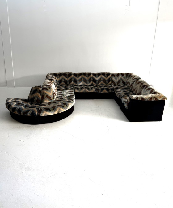 Vintage XL 9-piece modular sofa, Laauser ‘80 – Wood, Metal (photo 10 of 15)
