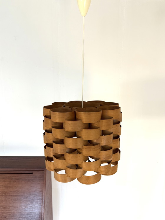 Image 1 of Vintage slatted pendant lamp, Hans Agne Jakobsson '60