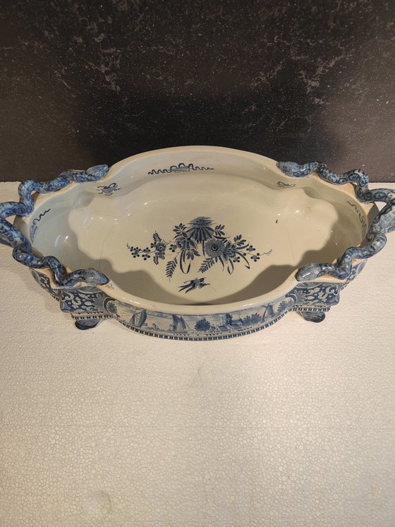 Image 1 of Jardinera antigua Boch Freses 1890-1920 Keramis Boch