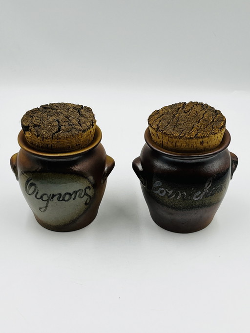 Duo De Pots De Grès D’Aron