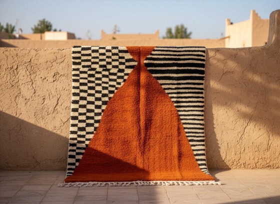 Image 1 of Tapis marocain artisanal décoré 200cmx300cm 