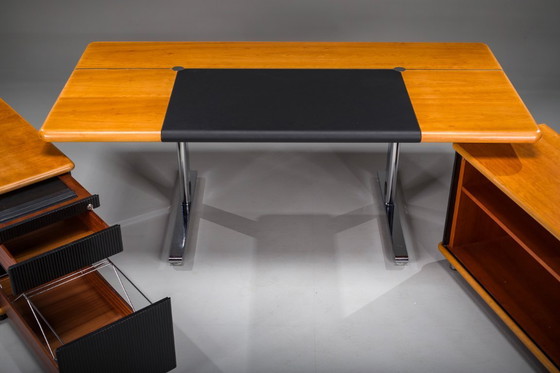 Image 1 of Ensemble de bureau de Walter Knoll / Wilhelm Knoll, Allemagne, années 1970, ensemble de 3 pièces