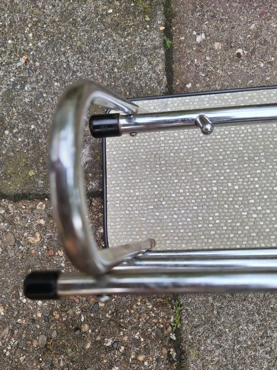 Vintage Coat rack | 80 X 20 Cm | In very good condition – Plastic, Chrome (photo 5 of 5)