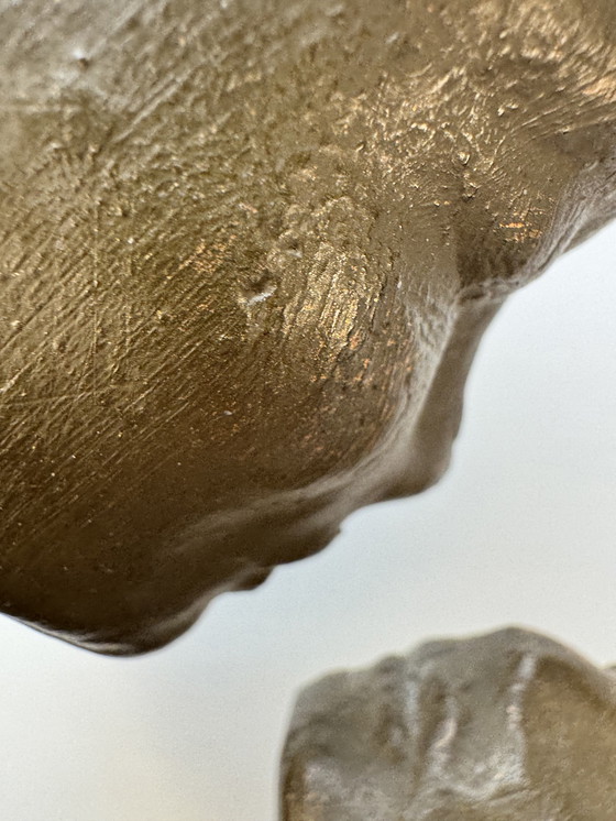 Image 1 of Scultura originale di Geert Kunen "Koppel" - firmata e contrassegnata - 53 cm