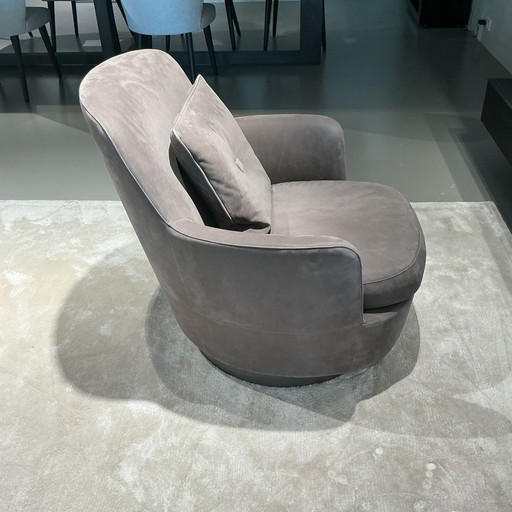 Minotti Jacques fauteuil high swivel