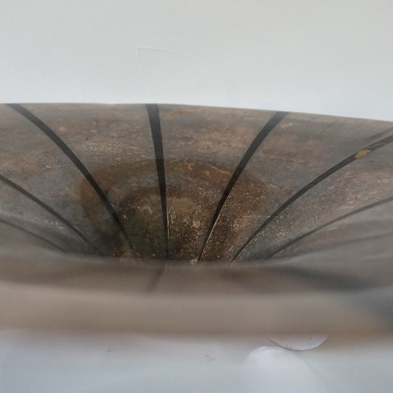 Image 1 of Ciotola scultorea Bauhaus WMF Ikora, in ottone argentato, realizzata da Paul Haustein nel 1920.