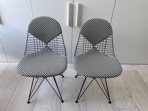 Vitra Eames Drahtstuhl DKR-2 (2er-Set) – eetkamerstoelen, Textile (photo 2 of 12)