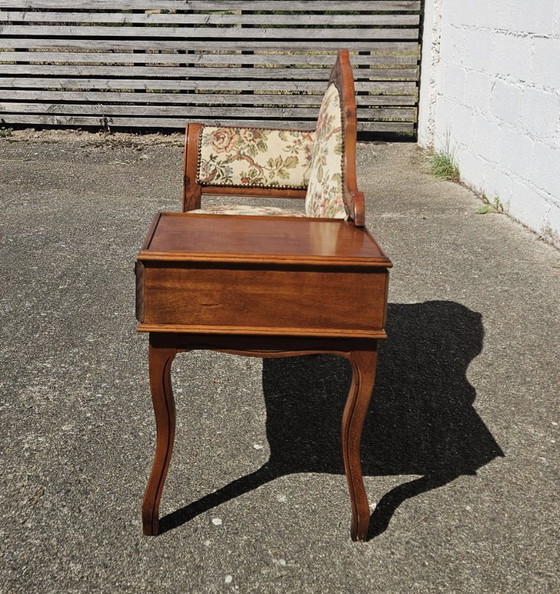 Image 1 of Franse telefoonbank/tweezitsbank/roddelbank - Louis XV-stijl - jaren 70