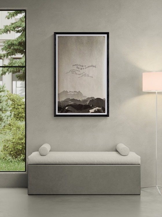 Image 1 of Festival international des orchestres de jeunes de Saint-Moritz – 1970 – Affiche d'époque originale – Suisse – 101,5 x 63,5 cm