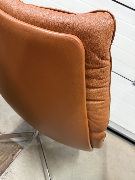 Image 1 of Artifort F588 G. Harcourt in Cognac leather, with 4-star base (rarer!)