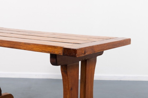 Image 1 of Mid-Century David Rosen massief grenen tafel ‘Berga’ van Nordiska Kompaniet, Zweden, jaren 50