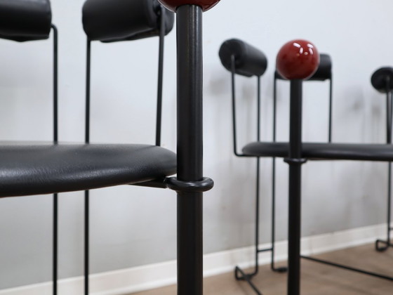 Image 1 of Authentische postmoderne Stühle aus der Memphis-Ära der 1980er Jahre, 4er-Set