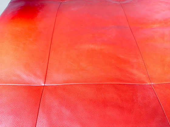 Image 1 of Original Rolf Benz Corner Sofa Dono 6100 Couch Design Sofa Leather Red