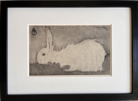 Image 1 of Jan Mankes 1889-1920 / Héliogravure Lapin blanc 1923