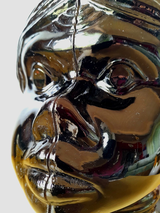 Image 1 of Moor's head vase or cachepot in glass, 1970