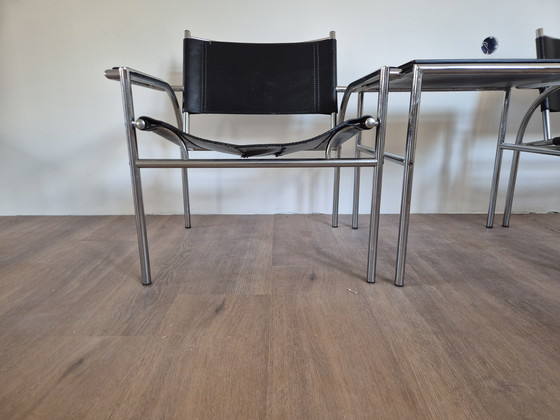 Image 1 of Fauteuil Gerard Vollenbrock en deux parties et table d'appoint, années 1980