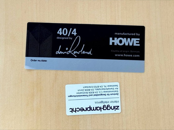 Image 1 of Set di 8 sedie disegnate da David Rowland per HOWE, modello 40/4, Danimarca.