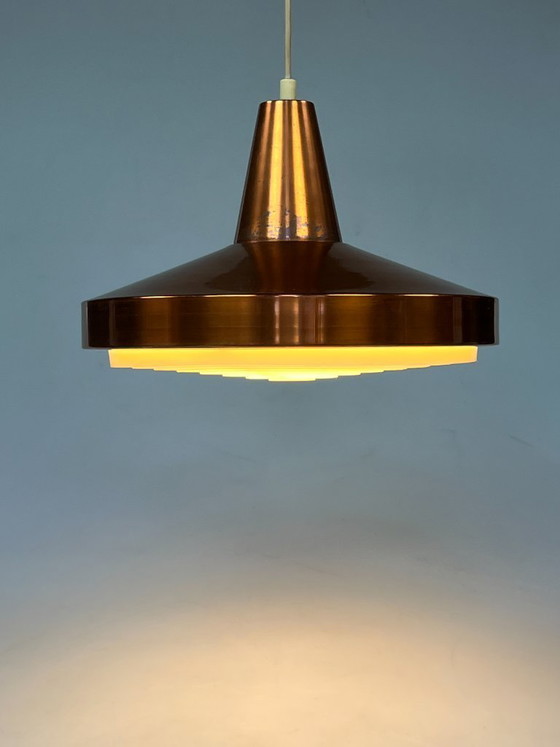 Image 1 of Suspension vintage en cuivre, Scandinavie des années 1960