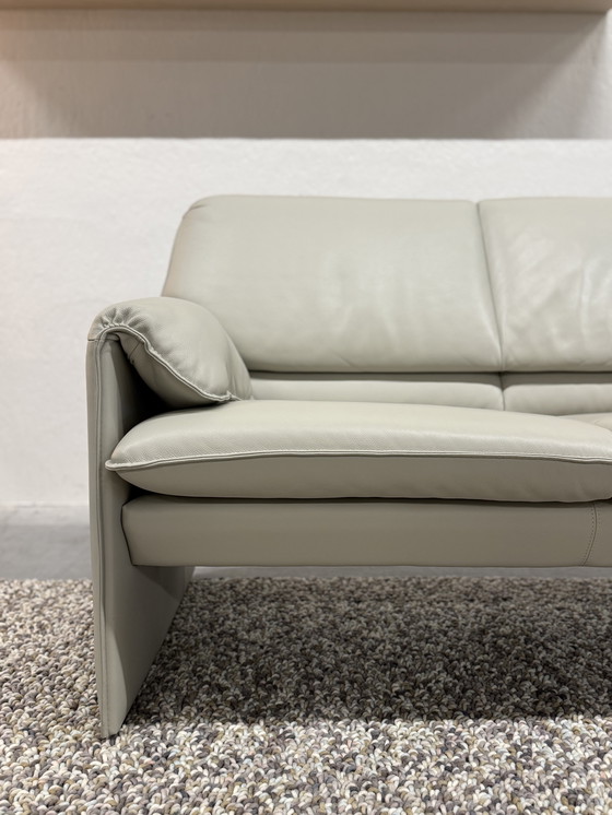 Image 1 of Leolux Bora Beta Sofa 3 Seater with Ottoman Wapiti Chuchubi Leather