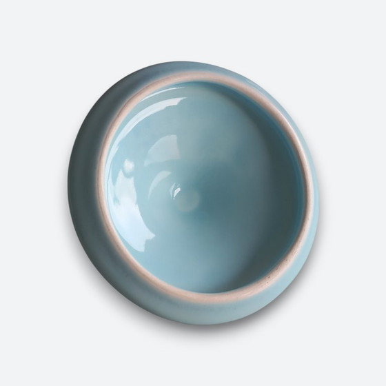 Image 1 of Art Deco ceramic ensemble turquoise with gold