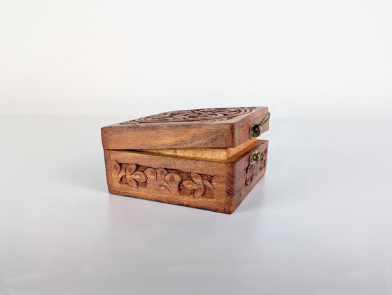 Image 1 of Vintage wooden box, jewelry box, jewelry case, gift