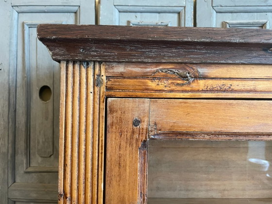 Image 1 of Vitrine suspendue, meuble de collection, meuble de toilette, antiquité française