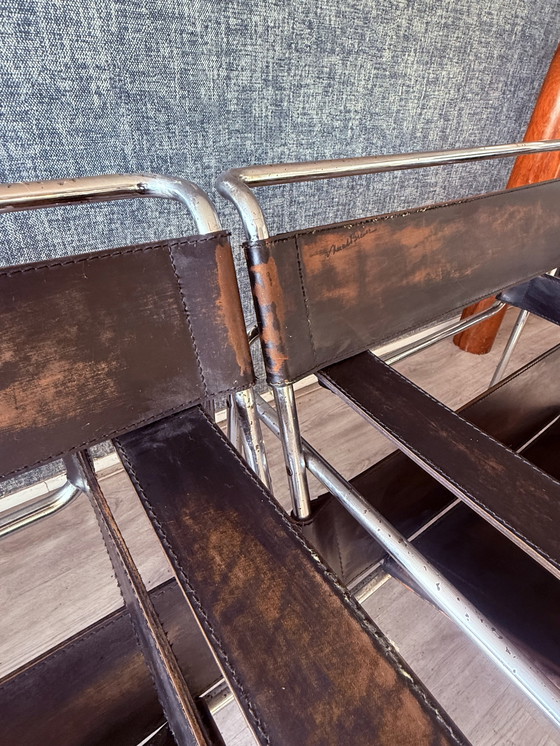 Image 1 of 2 vintage Gavina/Knoll Wassily Model B3 fauteuils, circa jaren 60