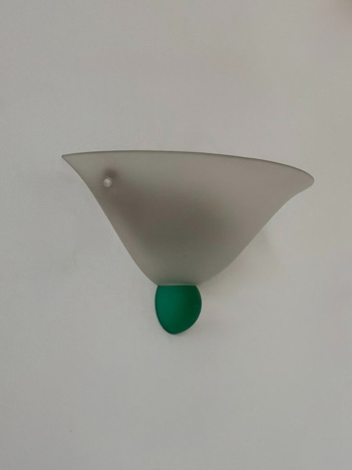 Par de apliques de pared vintage de cristal de Murano, Italia, 1980. – wandlampen, Glass