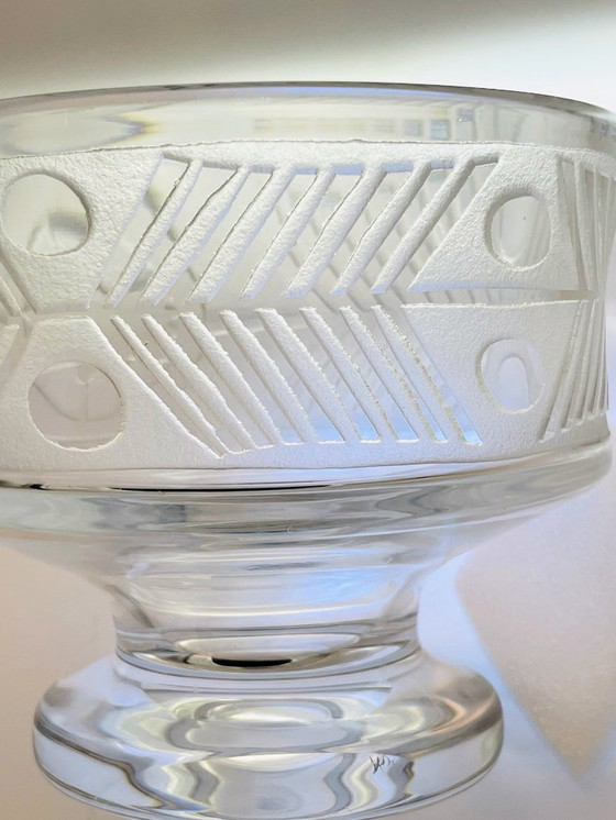 Image 1 of Rare millésime suédois- Bertil Vallien - IKAROS- grand bol des années 1960