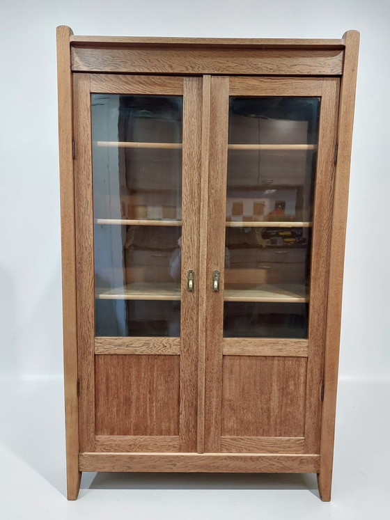 Image 1 of antieke boekenkast servieskast Art Deco