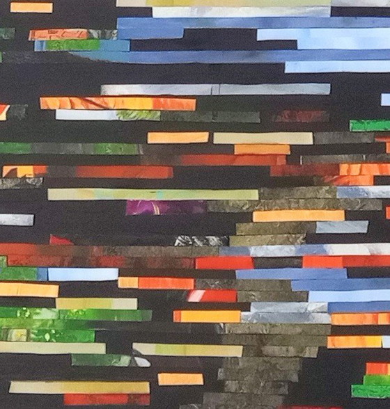 Image 1 of T. van Steenbergen "Various Stripes" 120 x 100 cm New