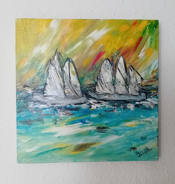 Image 1 of Peinture "Sailing" (voile)