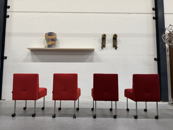 Image 1 of 4 Gelderland 7714 Sedia Button Sedia design in tessuto