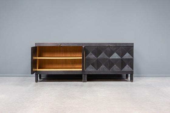 Image 1 of Brutalistisch dressoir uit de jaren 70