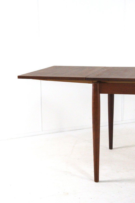 Image 1 of Lübke extendable rectangular dining table vintage