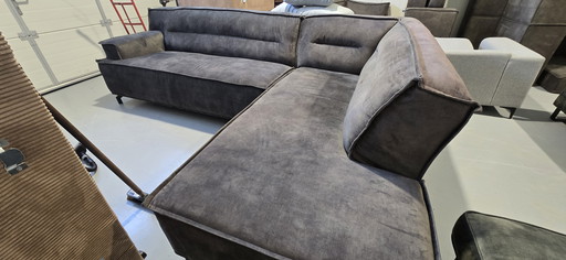 Ecksofa haco Typ costa grüner Samt adore